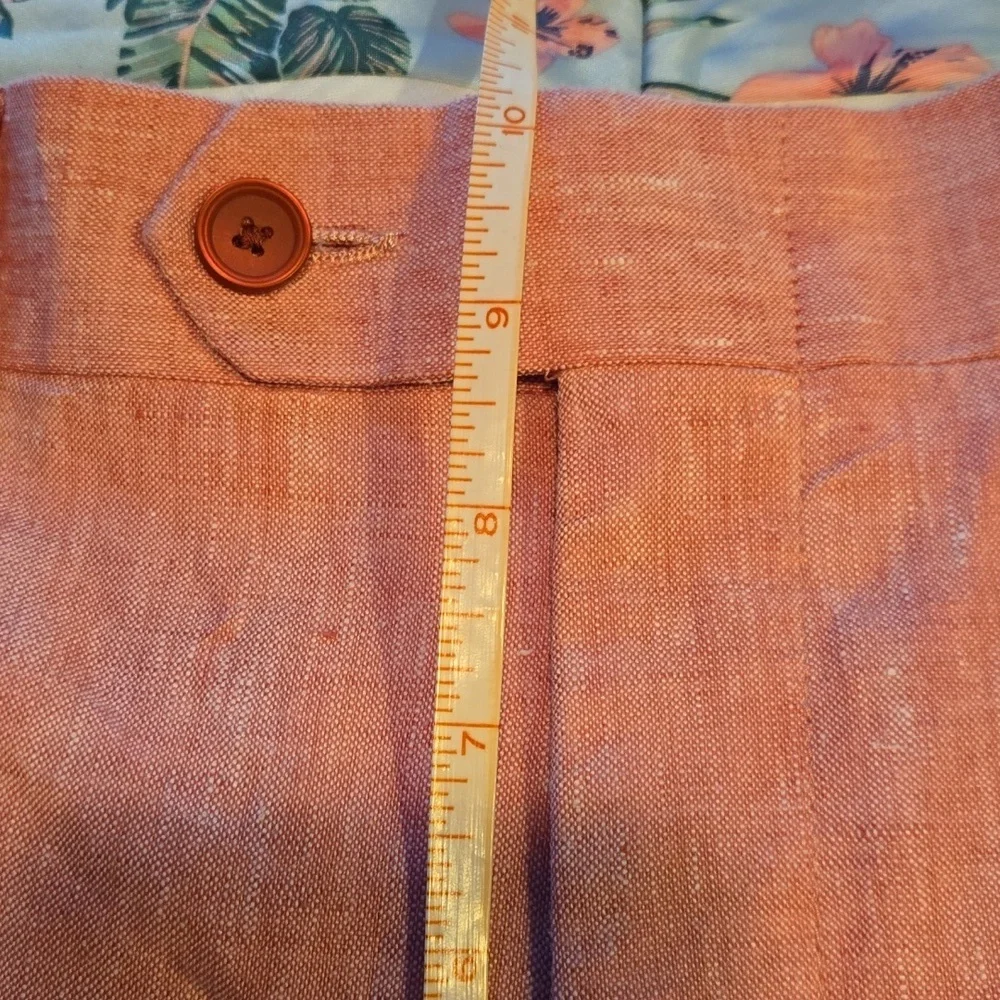 Bar III Pink 100% Linen Slim Fit 30 x 32 (31